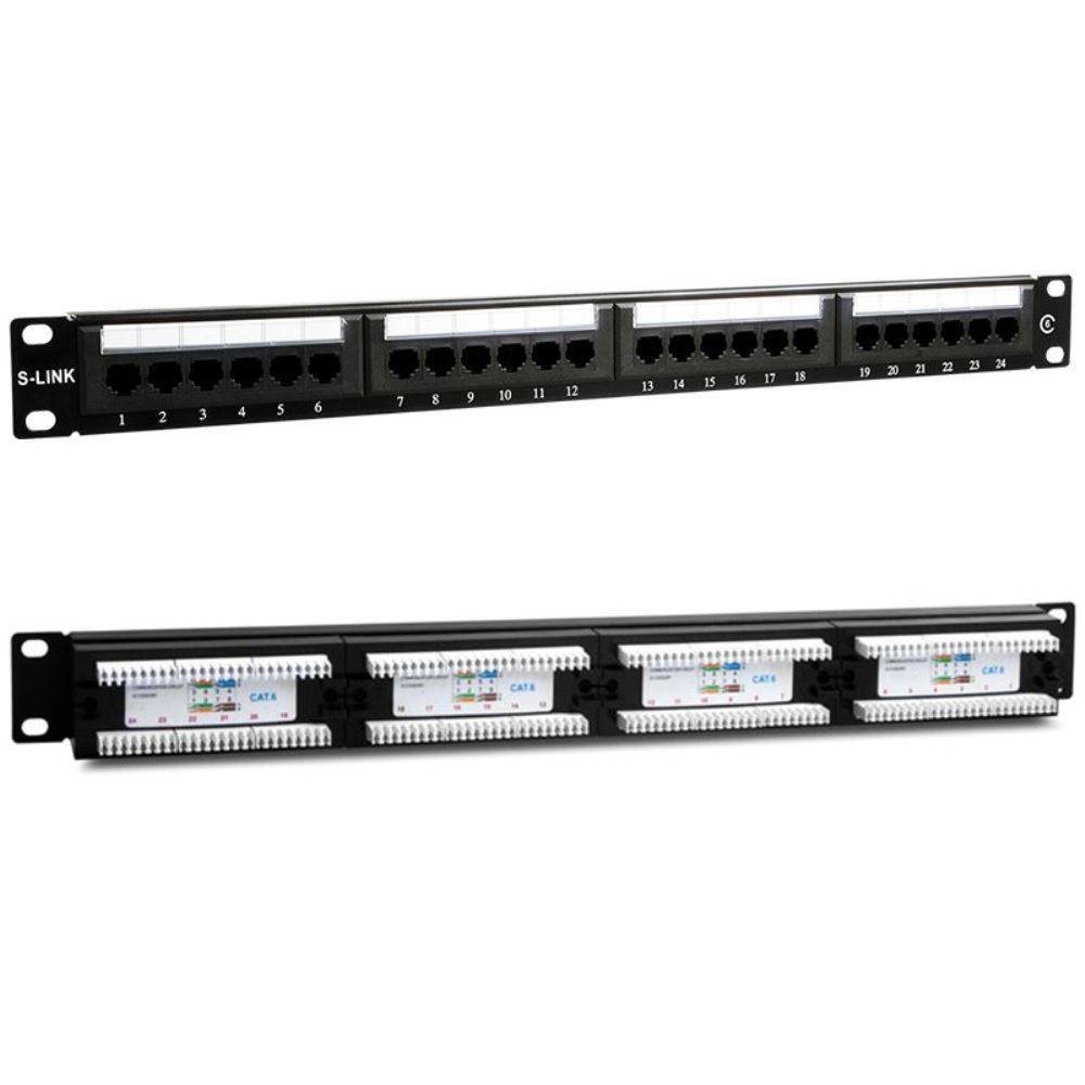 PATCH PANEL 24 PORT S-LINK SL-F624 UTP CAT6
