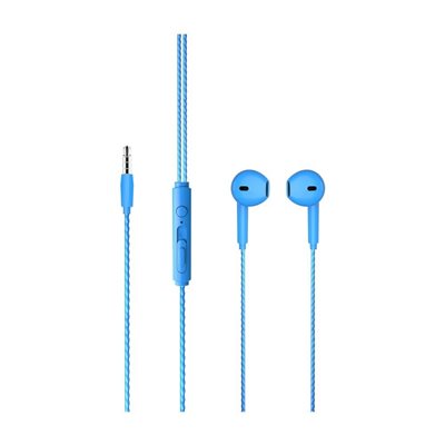 KULAKLIK LECOO EH104BL MAVİ 3.5mm JACKLI KABLOLU KULAK İÇİ MİKROFONLU