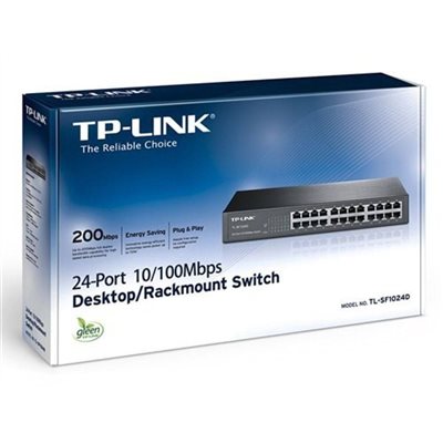SWITCH TP-LINK TL-SF1024D 24 PORT 10/100 METAL