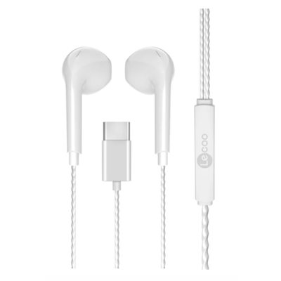 KULAKLIK LECOO EH104C-W BEYAZ TYPE-C KULAK İÇİ KABLOLU KULAK İÇİ MİKFORONLU