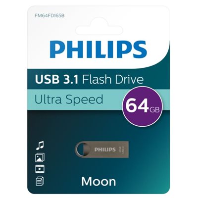 MEM 64GB Philips USB 3.1 64GB Moon Uzay Grisi FM64FD165B/00