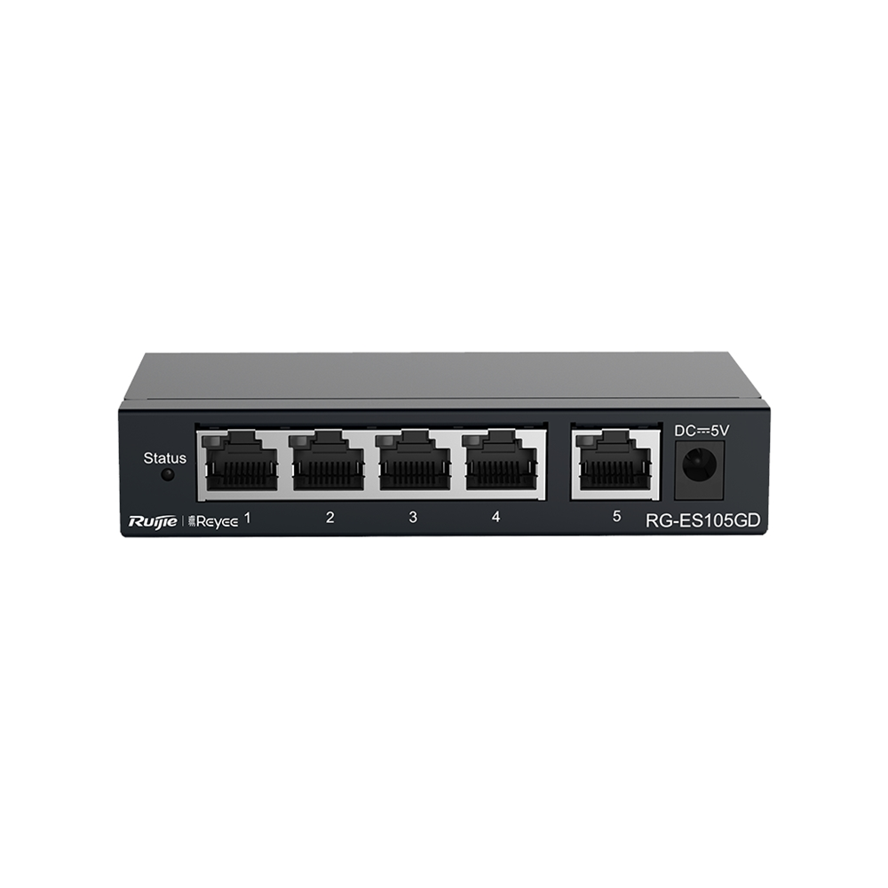 RUIJIE REYEE RG-ES105GD 5 Port GigaBit Switch  Metal Kasa