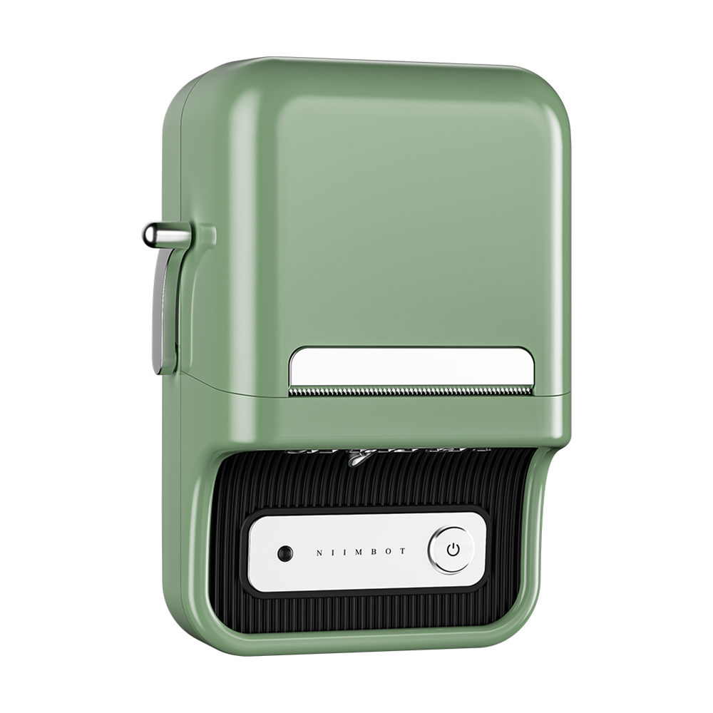 NIIMBOT B21S, Taşınabilir, Mürekkepsiz, Termal Etiket Yazıcı (Bluetooth, Type-C) Yeşil