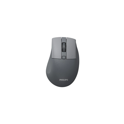 PHILIPS SPK7528G, SESSİZ, Gri, USB Nano  2,4Gh ve Bluetooth Kablosuz, 1600dpi, Optic, 3 Tuşlu, Ergonamik, Sessiz Click, Mouse