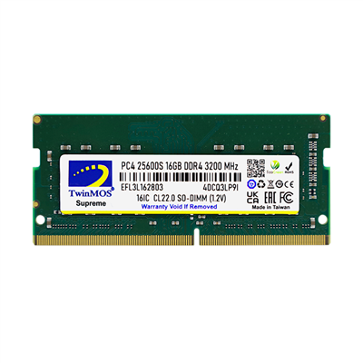 TwinMOS MDD416GB3200N, 16GB, DDR4, 3200MHz, 1.2V Notebook Ram