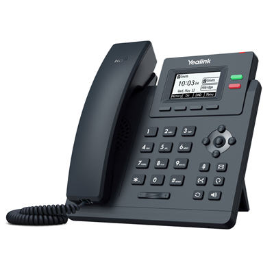 YEALINK SIP-T31G, Masaüstü, Kablolu IP TELEFON, Siyah, 2.3" Siyah Beyaz Ekran, 2xGigabit Ethernet Portu, PoE Destekli