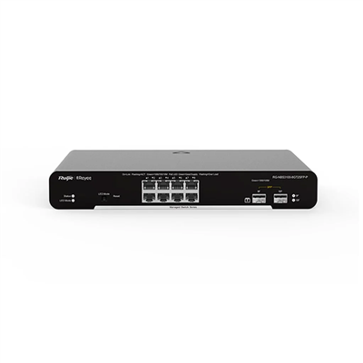 RUIJIE REYEE RG-NBS3100-8GT2SFP, 8 Port, GigaBit, 2Port SFP, L2 Yönetilebilir, Metal Kasa, Masaüstü, Switch