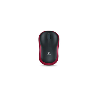 LOGITECH 910-002237, M185 Kırmızı, USB Nano 2,4G Kablosuz, 1000dpi, Optik, 3 Tuşlu, 12ay Pil Ömrü, Mouse