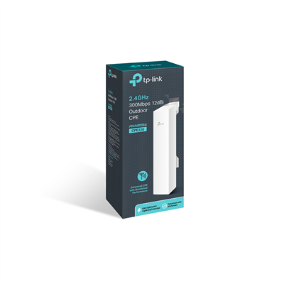 TP-LINK CPE220, 300Mbps, 2.4Ghz WiFi, 12dbi Anten, 13Km Menzil, Noktadan Noktaya, Dış Mekan, Access Point CPE