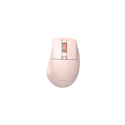 PHILIPS SPK7528P, SESSİZ, Pembe, USB Nano  2,4Gh ve Bluetooth Kablosuz, 1600dpi, Optic, 3 Tuşlu, Ergonamik, Sessiz Click, Mouse