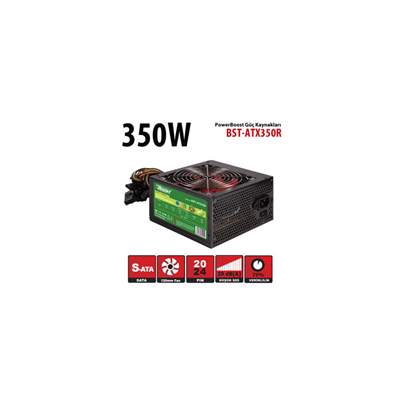 PowerBoost BST-ATX350R 350W, Sata, 12cm Fan,  BOX PSU