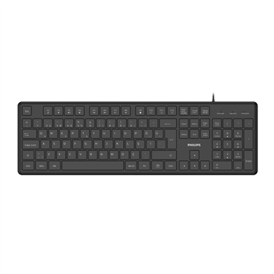 PHILIPS SPK6248B, USB Kablolu, Türkçe Q, Multimedya Klavye (Siyah)