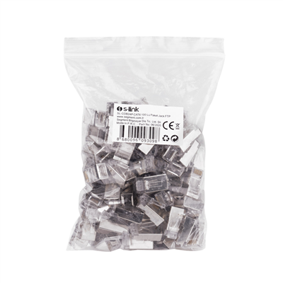 S-LINK SL-COB24P, RJ45, Yeni Nesil JAC, UTP, CAT6, Metal (100lü PAKET)