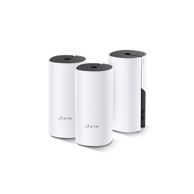 TP-LINK DECO-E4, AC1200, Üçlü Mesh, 1200Mbps, Dual Band, 2Port Megabit Lan, 370m2 Çekim Alanı, Router, Geniş Alan İnternet Ağı Sağlayıcısı