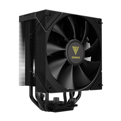 GAMDIAS BOREAS E2-410, Black Edition, 120mm, CPU Kule Tipi Hava Soğutma, Doğrudan Temas Teknolojisine Sahip 4 adet Gelişmiş Bakır Isı Borusu (AMD AM4-AM5 ve INTEL Tüm işlemciler ile uyumlu)
