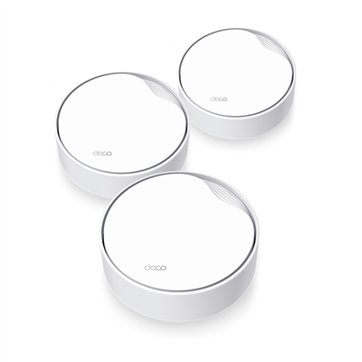 TP-LINK DECO-X50-POE, AX3000, Üçlü Mesh, 3000Mbps, Dual Band, WiFi6, 3Port Gigabit Lan, 600m2 Çekim Alanı, Router, Geniş Alan İnternet Ağı Sağlayıcısı