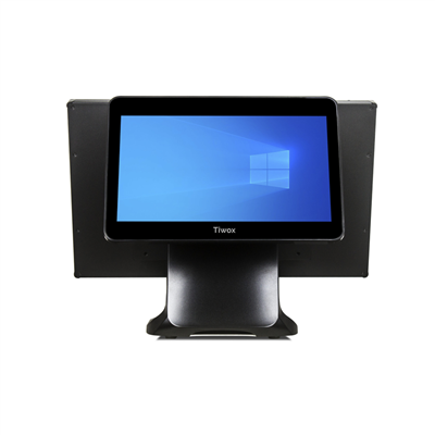 Tiwox TP-7610-D, Intel i7 10.Nesil, 18.5" Ekran,  8GB Ram, 128GB M.2 SSD, Endüstriyel, Dokunmatik Pos PC (çift ekran)