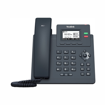 YEALINK SIP-T30P, Masaüstü, Kablolu IP TELEFON, Siyah, 2.3" Siyah Beyaz Ekran, 2xMegabit Ethernet Portu, PoE Destekli