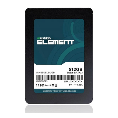 Mushkin ELEMENT, 512GB, 500-450Mb/s, 2.5", SATA3, SSD (MKNSSDEL512GB)