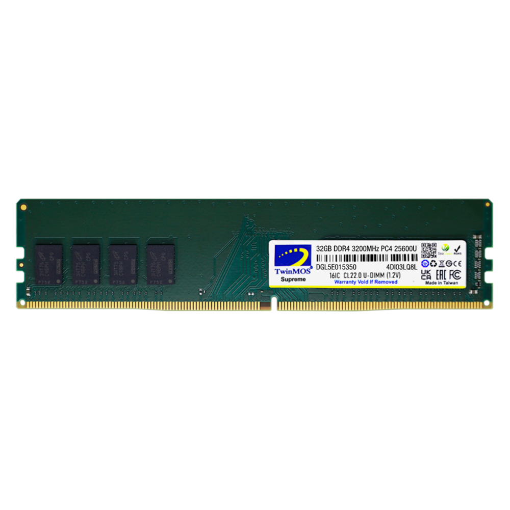 TwinMOS MDD432GB3200DWO, 32GB, DDR4, 3200MHz, 1.2V Desktop Ram