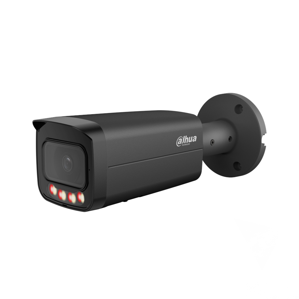 DAHUA IPC-HFW21249T-AS-IL-Black  12Mpix, 3,6mm Lens,SD Kart, Smart Dual Light, H265+, 30Mt Gece Görüşü, IP67, Dahili Mikrofon, PoE Bullet IP Kamera (Siyah)