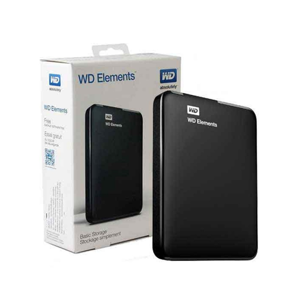 WD WDBU6Y0020BBK-WESN, Elements, 2TB, 2.5", USB3.0, Taşınabilir, Harici HDD, Siyah (Türkiye Distribütörü Garantili)
