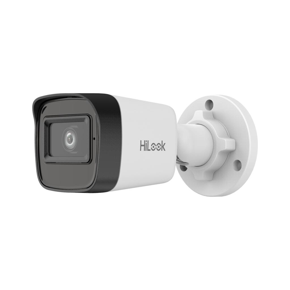 HILOOK IPC-B141HE-UC, 4Mpix, 2.8mm Lens, H265+, 20Mt Gece Görüşü, PoE, Dahili Mikrofon, Bullet, IP Kamera