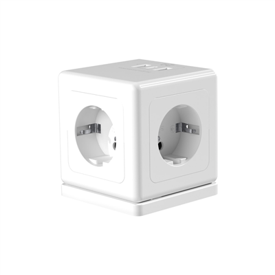 S-LINK PRZ04, 4 Soket, Akım Korumalı Priz, 1x Type-C, 2xUSB 5V, 2Mt Kablo, 306 Joule, Küp Tasarım (Beyaz)