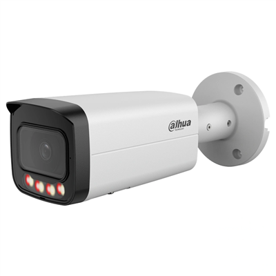 DAHUA IPC-HFW21249T-AS-IL  12Mpix, 3,6mm Lens,SD Kart, Smart Dual Light, H265+, 30Mt Gece Görüşü, IP67, Dahili Mikrofon, PoE Bullet IP Kamera (Beyaz)