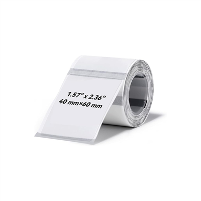 NIIMBOT T40 Etiket 40mm x 60mm 125 adet Şeffaf  (B1,B21S,B3S)