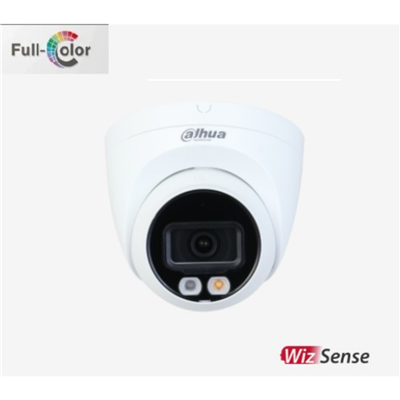 DAHUA  IPC-HDW2249T-S-IL, 2Mpix, Full Color, 2,8mm Lens, H265+, 30Mt Gece Görüşü, IP67, Dahili Mikrofon, PoE Dome IP Kamera