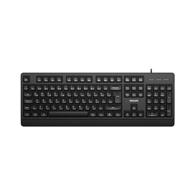 PHILIPS SPK6247B, USB Kablolu, Türkçe Q, Multimedya Klavye (Siyah)
