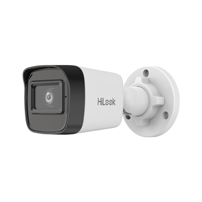 HILOOK IPC-B141HE-UC, 4Mpix, 2.8mm Lens, H265+, 20Mt Gece Görüşü, PoE, Dahili Mikrofon, Bullet, IP Kamera