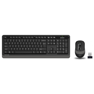 A4 TECH FG1010, Gri, FSTYLER, 2.4Ghz Kablosuz, Türkçe Q, Klavye Mouse Set
